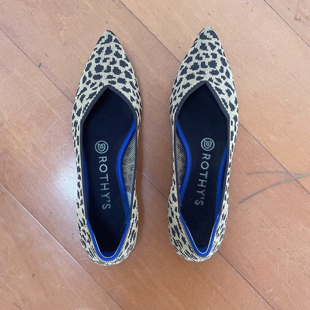 Rothy's The Point Flats - Cheetah Print